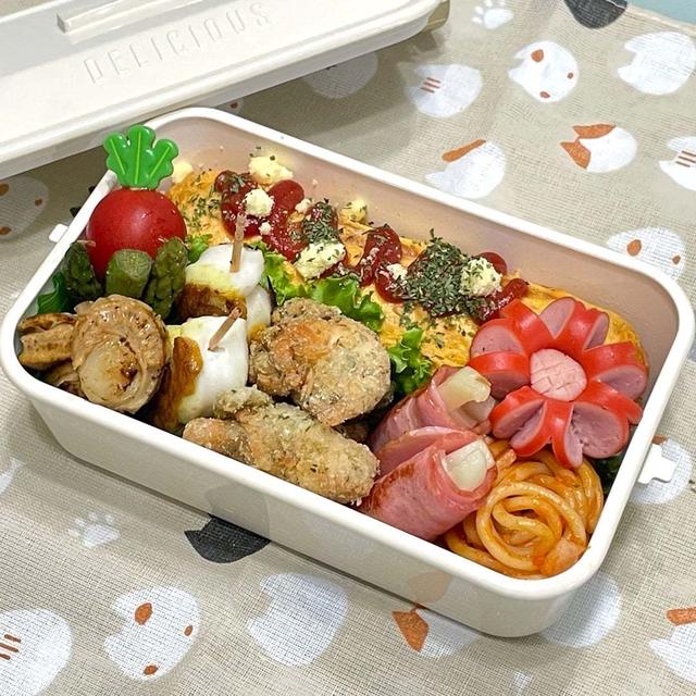 【お弁当】週始めは娘だけ!!今週もゆる〜く頑張ろう(๑⃙⃘◡̈๑⃙⃘)୨⃛