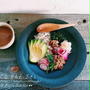 朝ごはん☆納豆肉味噌のベジビビンバ