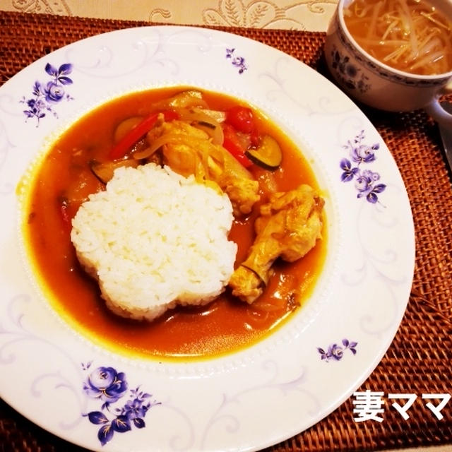 トムヤム風味のチキンカレー煮♪ Tom Yum Chicken Curry