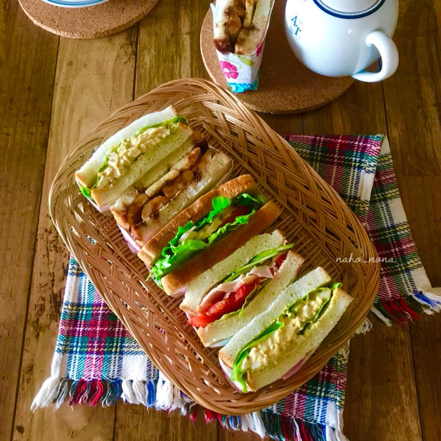 夫に食べにくいって言われたサンドイッチ弁当