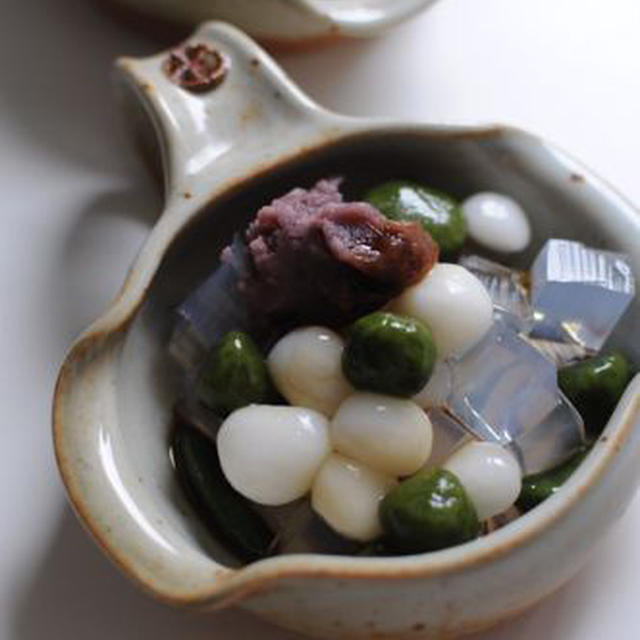 山盛り抹茶白玉