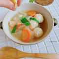 レモン風味♩鶏団子と春雨の中華スープ