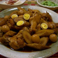 鶏手羽元とゴボウの酢っぱ煮★