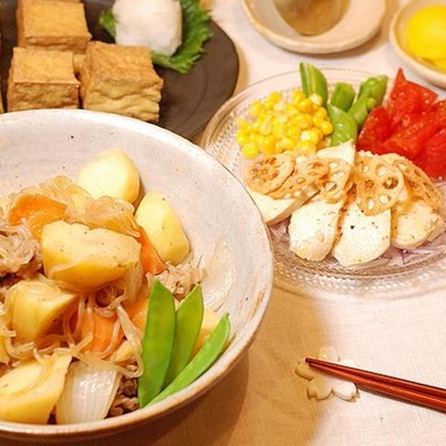 ５８３円＊新じゃが＆新玉♡肉じゃが定食