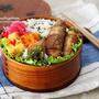 夏バテ防止♡オクラの豚巻きで今日もわっぱ弁当♡