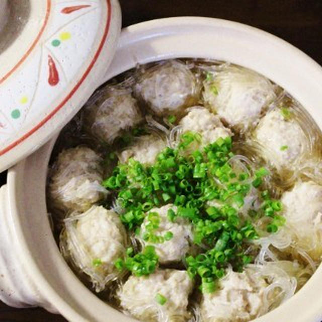 鶏だんごと春雨のだし煮