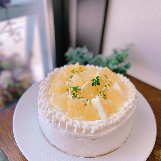 米粉の小夏ショートケーキ^_^