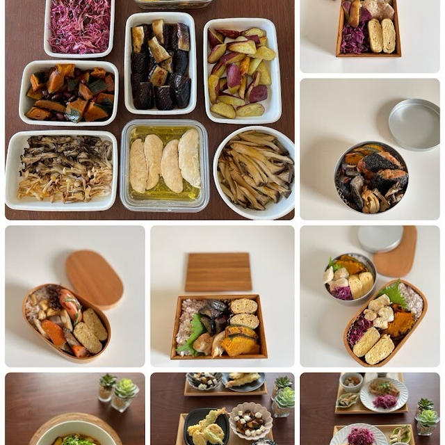1週間の日持ちおかずとそれを使って作る晩ごはん、昼ごはん、お弁当、梅田ランチとご近所晩ごはん情報も～