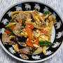 木須肉風、豚肉と野菜の中華風玉子炒め