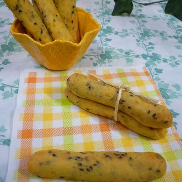 ポテトとベーコンの米粉チェダースティック