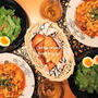 ストウブで『チキンカチャトラ』の献立。
