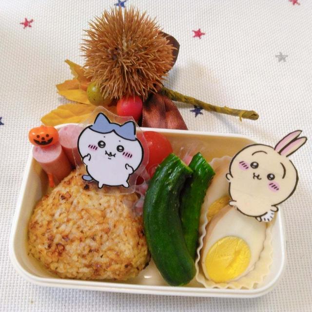 いわし削りぶしの焼きおにぎり弁当〖おにぎり弁当〗 #平日お昼ご飯はお弁当or外食
