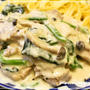 [スパイス大使]　豚ヒレ肉とほうれん草のクリーム煮込み　レシピ