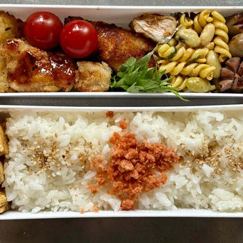 息子の高校弁当と朝ごはん♪