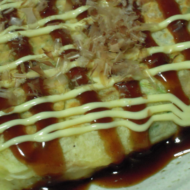 お好み焼き・豚玉とろろ入り