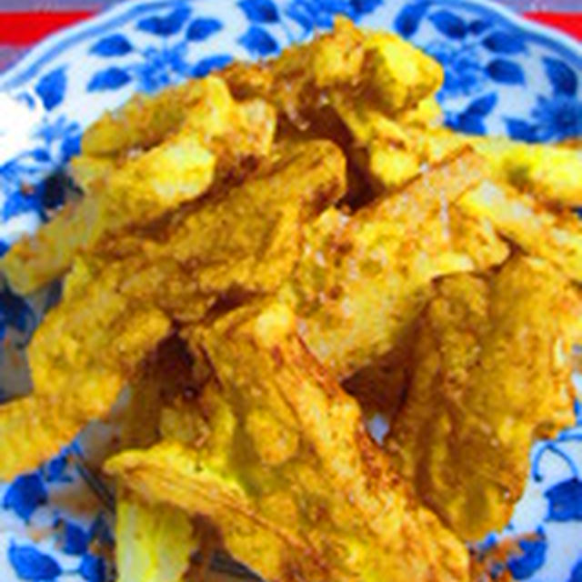 「長芋の小枝揚げ」