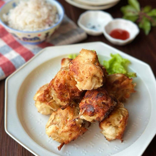 じゃがいもの皮も食べよう☆鶏むね肉のハッシュドポテチキン