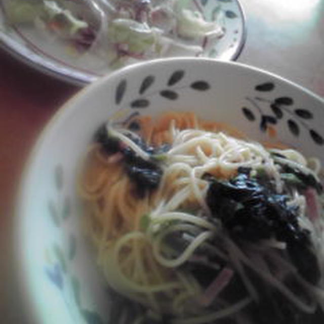 ほうれん草とベーコンのパスタinサイゼリヤ