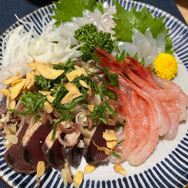 父の日の夕飯は「魚づくし」