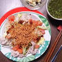 冷しゃぶ丼ぱりぱりベビースターのっけ #ヤベイビークッキング #ベビースター #ちょい足し