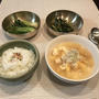 清明に「春のキムチ ふたつ」と「干し鱈スープ」。