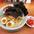 塩ピリ辛ネギラーメン中盛を背脂変更で啜る 〜紅生姜・黒ばら海苔・海苔5枚・味付玉子・山岡家〜