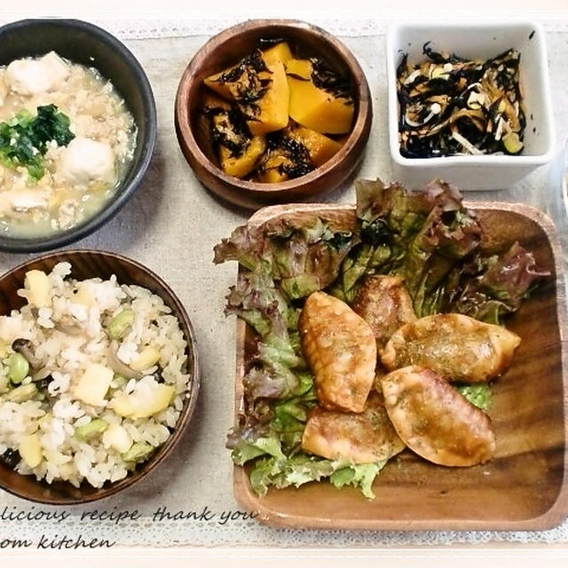 揚げ餃子　dinner
