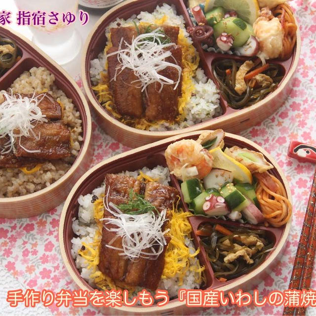 掲載レシピよりご紹介。手作り弁当『国産いわしの蒲焼のお弁当』【公式】料理研究家 指宿さゆり