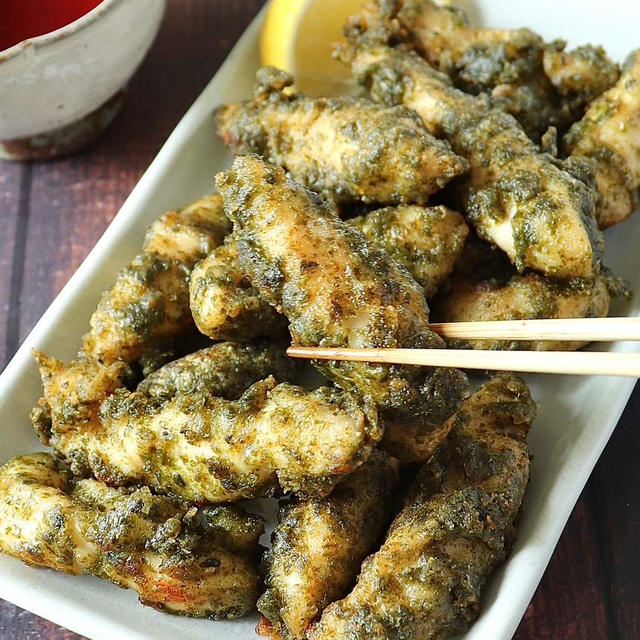 片手でつまめる！【ささみのスティック磯部とり天】最近の昼ご飯