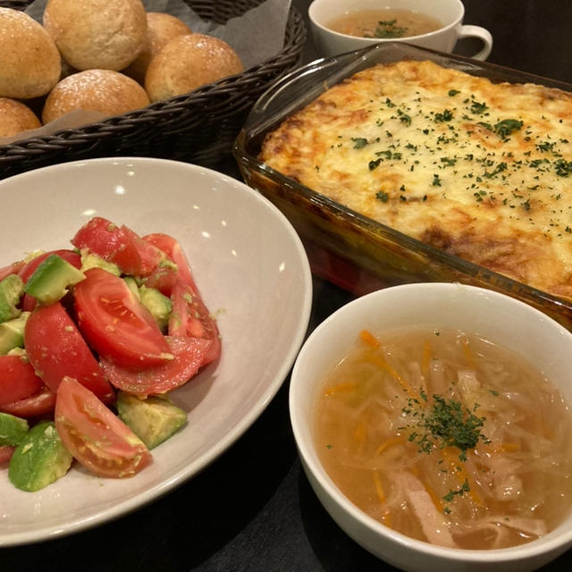 【昨日の晩ごはん☆アレを使ってラザニア♪＾＾】