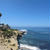 ラ・ホヤ（La Jolla)の海岸　コーンの冷製スープと蛸とポテトのサラダなど
