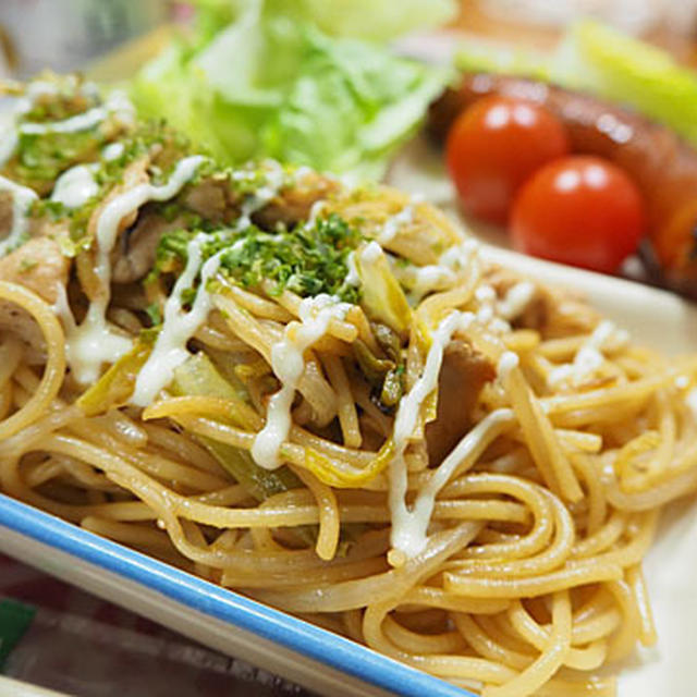 焼きそば風スパゲティ