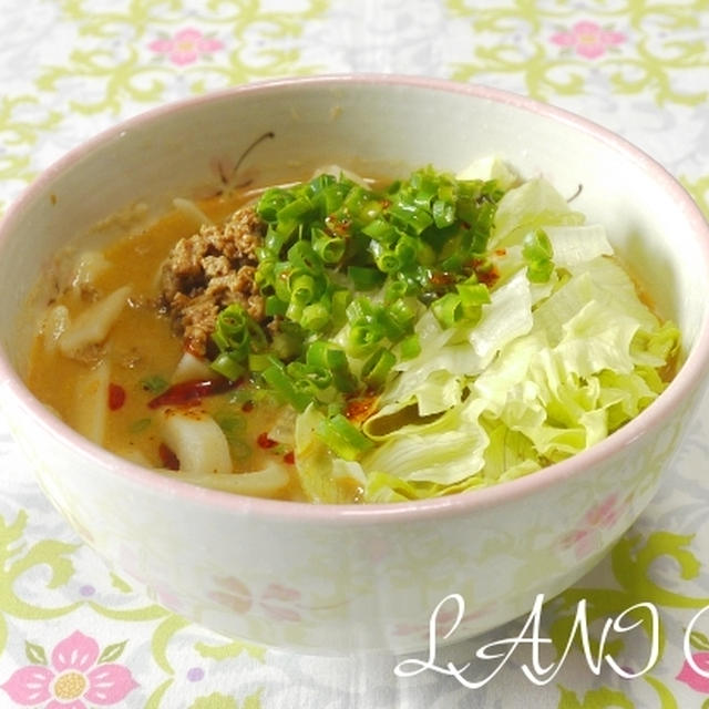 手打ちうどん　坦々麺