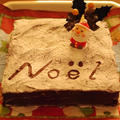 チョコレートガナッシュのクリスマスケーキ（トリュフのオマケつき） by めろんぱんママさん