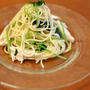 三つ葉とささみの柚子胡椒　パスタ