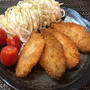 やっぱり揚げ物が好き！アジフライ♡ゴーヤ和え物♡桃