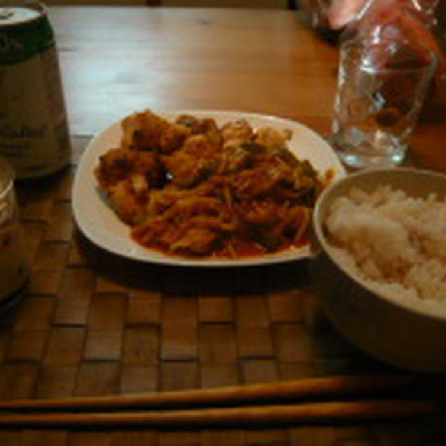 ☆鶏肉＆もやしの味噌トマト和え