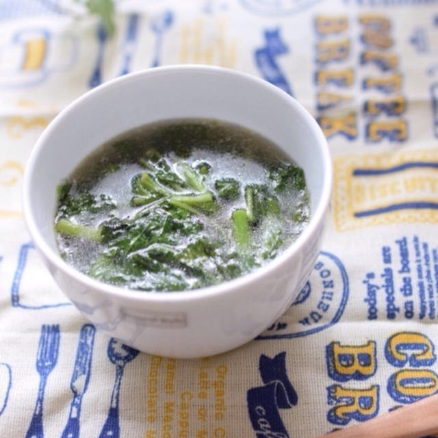 【簡単レシピ】緑黄食野菜を食べよう！モロヘイヤのスープ