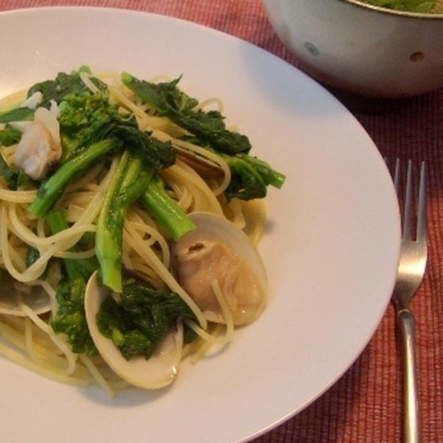 菜の花とはまぐりのパスタ－今日のてまかけ