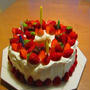 米粉ｼﾌｫﾝでお誕生日ｹｰｷ♪（＾０＾）（＾０＾）♪