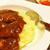 肉巻きお麩の節約カレーライス　　柔らかいお肉？　と騙されるぐらい美味しい♪