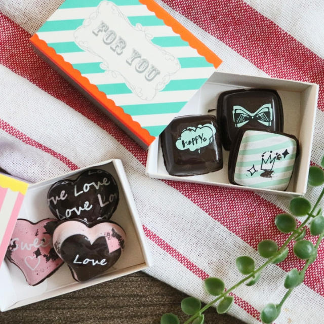 【ダイソー】お手軽＆可愛い♡転写モールドでバレンタインチョコ♪