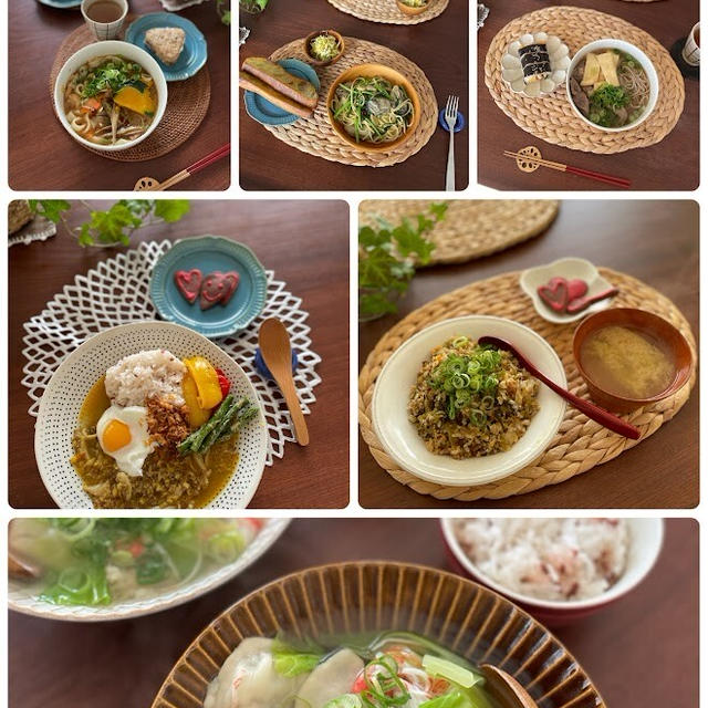 おかんの気まぐれ食堂㊶井上家のお昼ごはん6日分＋おまけの母娘3人ランチ