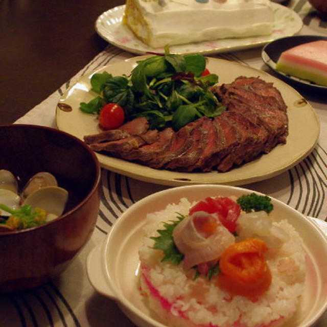 我が家のひな祭り2010