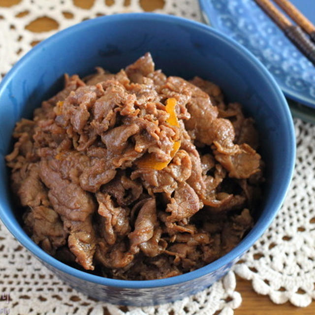 牛肉の醤油マーマレード炒め（フライパン10分）
