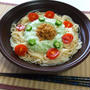 餅のような粘り！ネバネバぶっかけ素麺