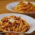 辛い、きのこトマトパスタ。