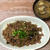 なすとえのきとひき肉の甘辛炒め