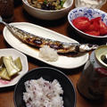 ウチの夜ご飯☆秋刀魚