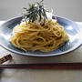相性抜群♡　たらこと海苔の佃煮のスパゲティ～